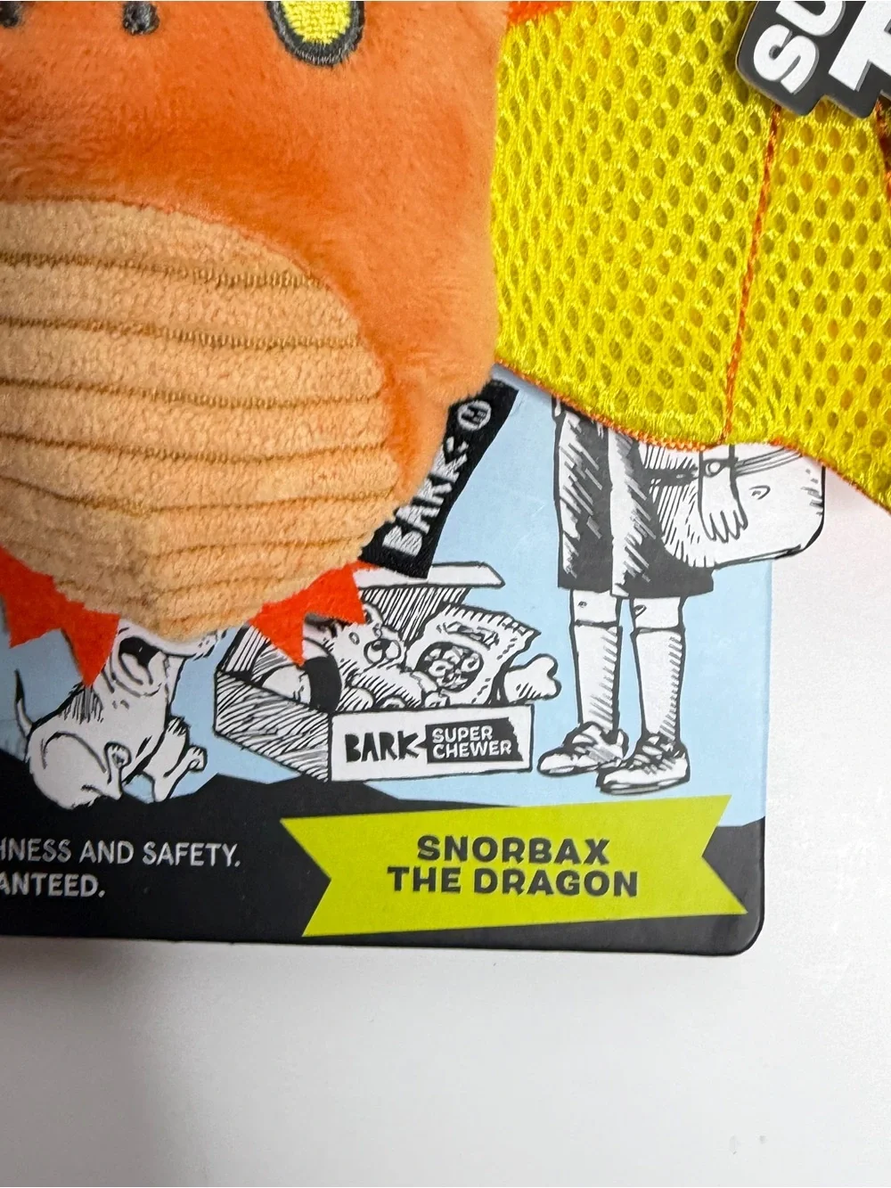 Barkbox Halloween Snorbax the Dragon Super Chewer Size Medium Dog Toy